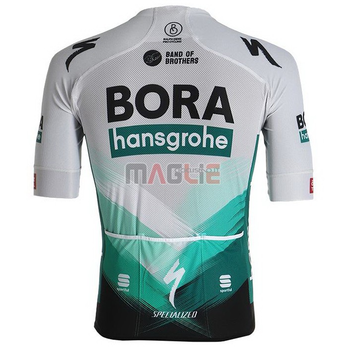 Maglia Bora-Hansgrone Manica Corta 2021 Bianco Verde Nero - Clicca l'immagine per chiudere